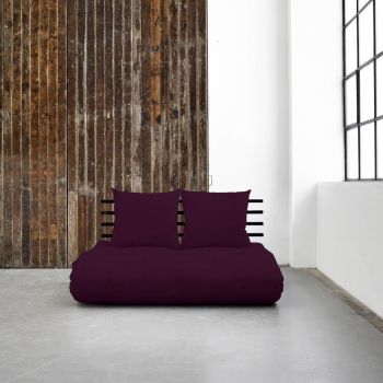 Canapea extensibilă Karup Shin Sano Black/Purple Plum