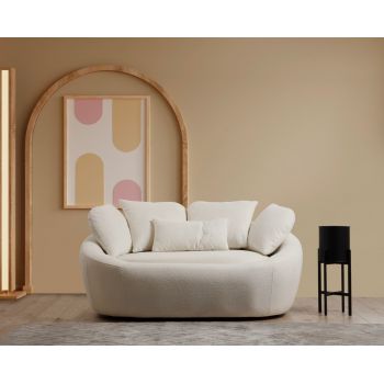 Canapea 2 locuri Midye Crem 155x120x67 cm Canapea 2 locuri Midye Crem 155x120x67 cm