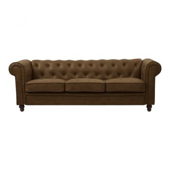Canapea cu 2 locuri Chesterfield Maro 203x84x67 cm Canapea cu 2 locuri Chesterfield Maro 203x84x67 cm
