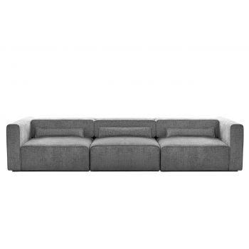 Canapea Extensibilă 5 locuri ZANETTO, cu 3 lăzi depozitare, 340x100x70 cm