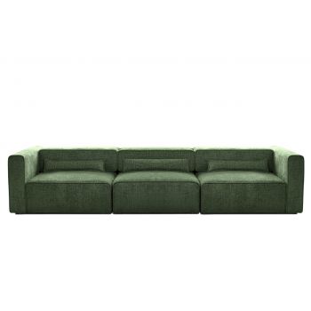 Canapea Extensibilă 5 locuri ZANETTO, cu 3 lăzi depozitare, 340x103x70 cm