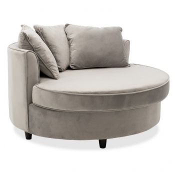 Canapea Round Gri 123x120x85 cm Canapea Round Gri 123x120x85 cm