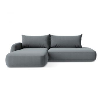 Colțar albastru prăfuit extensibil (cu colț pe partea stângă/cu șezlong) Hale – Makamii