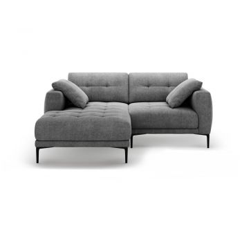 Colțar gri (cu colț pe partea stângă/cu șezlong) Bemy – Micadoni