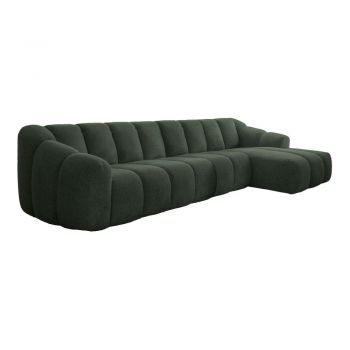 Colțar verde închis (cu colț pe partea dreaptă/cu șezlong) Shell – Miuform