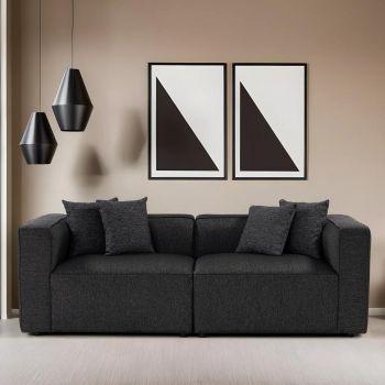 Canapea 2 locuri, Atelier del Sofa, 560ARE2897, Cadru: FAG &amp; BRAD &amp; PAL, Antracit