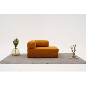 Canapea 2 locuri, Atelier del Sofa, 825BLC5216, Tesatura Chenille, Portocaliu