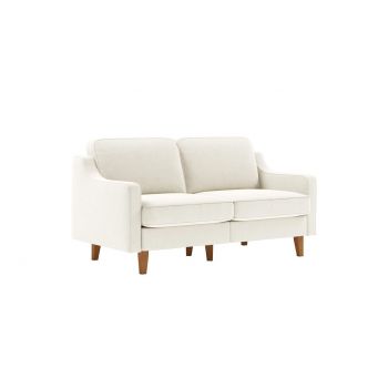 Canapea 2 locuri, Atelier del Sofa, 918CMF1134, Otel, Spumă de lapte / Nucă