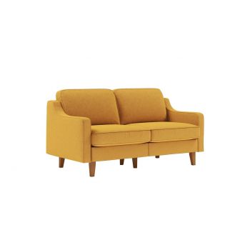 Canapea 2 locuri, Atelier del Sofa, 918CMF1136, Otel, Muștar / Nucă