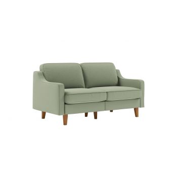 Canapea 2 locuri, Atelier del Sofa, 918CMF1139, Otel, Verde marin / Nuc