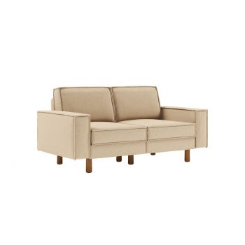 Canapea 2 locuri, Atelier del Sofa, 918CMF1215, Otel, Nisip / Nuc