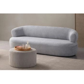 Canapea 3 locuri, Atelier del Sofa, 752EST1113, Frame: 70% HORNBEAM/30% MELAMINE COATED CHIPBOARD, Gri