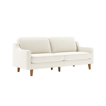 Canapea 3 locuri, Atelier del Sofa, 918CMF1150, Otel, Spumă de lapte / Nucă
