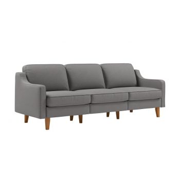 Canapea 3 locuri, Atelier del Sofa, 918CMF1177, Otel, Obsidian / Nuc