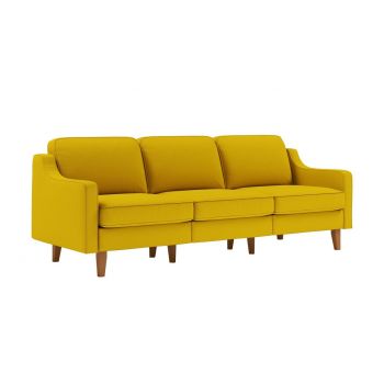 Canapea 3 locuri, Atelier del Sofa, 918CMF1179, Otel, Floarea-soarelui / Nuc