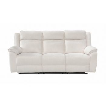 Canapea 3 Locuri Malvina Recliner Manual, Bej, 213 x 94 x 104 Cm