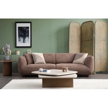 Canapea cu 4 locuri, Atelier del Sofa, 560ARE5253, Cadru: LEMN/PAL, Maro