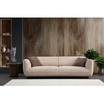 Canapea cu 4 locuri, Atelier del Sofa, 560ARE5254, Cadru: LEMN/PAL, Crem