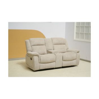 Canapea Cu Recliner Monte Carlo 2 Locuri Bej, 196 Cm