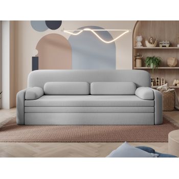 Canapea extensibila 2 locuri ELTAP, Elioss, 236x89x87 cm, lemn/poliester, gri