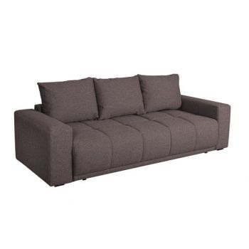 Canapea Extensibila Green, 3 locuri, Lada Depozitare, Maro, Caleido Brown, 240 Cm