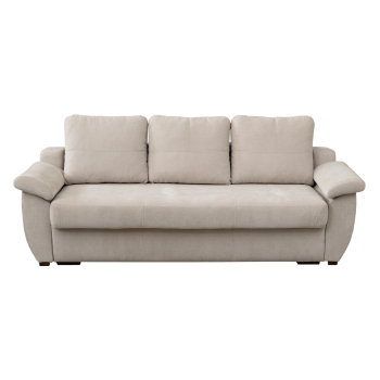Canapea extensibila HAVANA, 3 locuri, cu arcuri si lada depozitare, bej, 240x100x100 cm