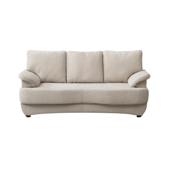 Canapea extensibila LOTUS, 3 locuri, cu arcuri si lada depozitare, bej, 200x100x90 cm