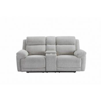 Canapea Herra 2 Locuri Cu Recliner Electric Si Bar, Bej, 201 Cm