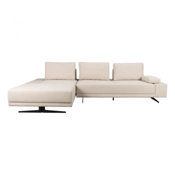 Colțar crem (cu colț pe partea stângă) Shelly – Dutchbone