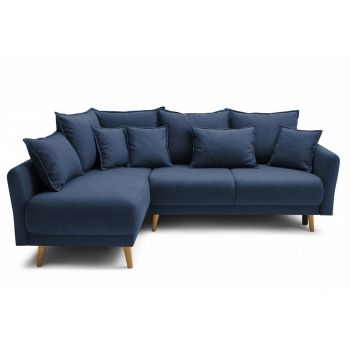 Colțar Extensibil JULIET, cu ladă de depozitare, variante stânga/dreapta, 240x166x95 cm - Outlet