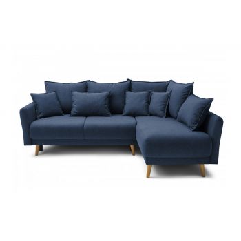 Colțar Extensibil JULIET, cu ladă de depozitare, variante stânga/dreapta, 240x166x95 cm - Outlet