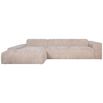 Colțar, textil, bej, 170/343 cm