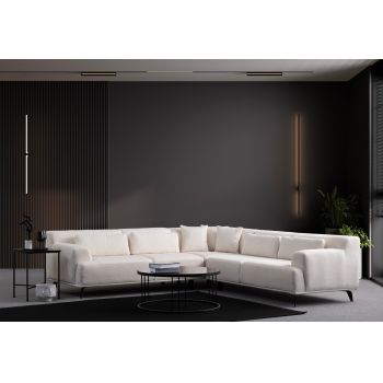 Coltar, Atelier del Sofa, 560ARE1245, Cadru: Lemn de fag/PAL, Alb