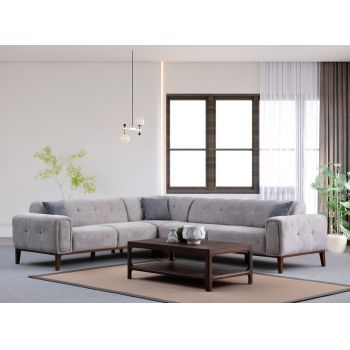 Coltar, Atelier del Sofa, 560ARE1263, Cadru: Lemn de fag/PAL, Gri deschis