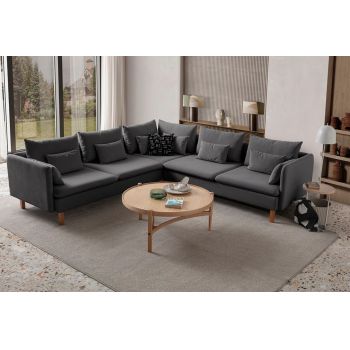 Coltar, Atelier del Sofa, 752EST1328, Frame: 70% HORNBEAM/30% MELAMINE COATED CHIPBOARD, Antracit