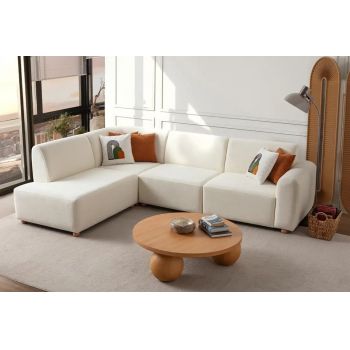 Coltar, Atelier del Sofa, 752EST1332, Frame: 70% HORNBEAM/30% MELAMINE COATED CHIPBOARD, Alb