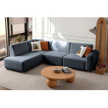 Coltar, Atelier del Sofa, 752EST1339, Frame: 70% HORNBEAM/30% MELAMINE COATED CHIPBOARD, Albastru