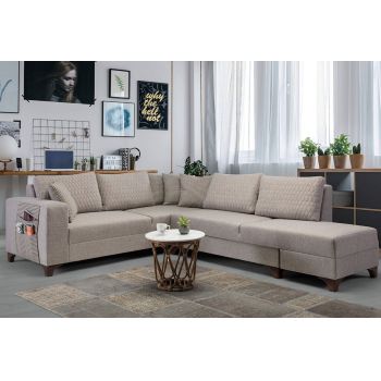 Coltar, Atelier del Sofa, 752EST1358, Frame: 70% HORNBEAM/30% MELAMINE COATED CHIPBOARD, Maro deschis