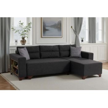 Coltar, Atelier del Sofa, 752EST1368, Frame: 70% HORNBEAM/30% MELAMINE COATED CHIPBOARD, Antracit