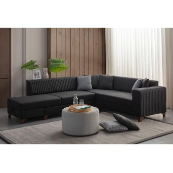 Coltar, Atelier del Sofa, 752EST1372, Frame: 70% HORNBEAM/30% MELAMINE COATED CHIPBOARD, Antracit