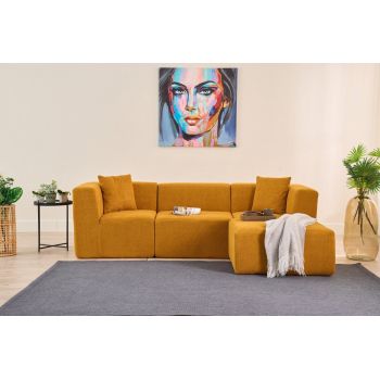 Coltar, Atelier del Sofa, 825BLC5266, Tesatura Chenille, Portocaliu