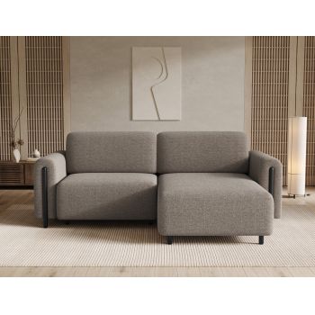 Coltar extensibil dreapta 3 locuri ELTAP, RT-BL-20ROY, Acossta, 244x154x95 cm, lemn/poliester, maro/negru