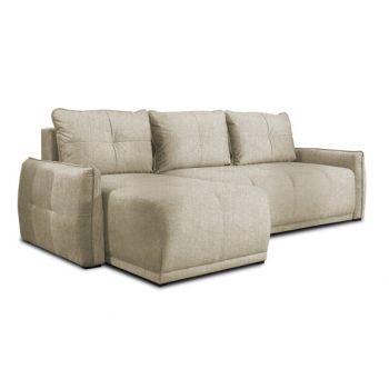 Coltar Extensibil Jojo, Lada Depozitare, Interschimbabil Stanga/Dreapta, Voltera Flax, 254 Cm