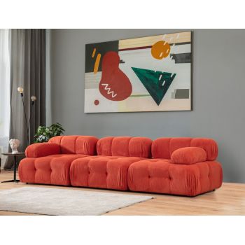 Canapea 3 locuri, Atelier del Sofa, 560ARE1822, Rosu