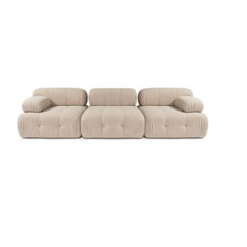 Canapea 3 locuri, Atelier del Sofa, 560ARE2155, Lemn de fag / PAL, Piersică