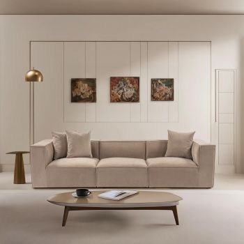 Canapea 3 locuri, Atelier del Sofa, 560ARE2312, Cappuccino