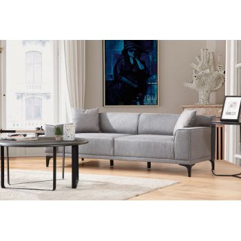 Canapea 3 locuri, Atelier del Sofa, 560ARE2336, Gri deschis