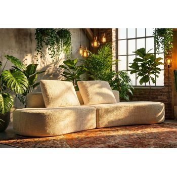 Canapea 3 locuri, Mauro Ferretti, Island, 238x92x78 cm, ambalata vidata, poliester/burete, alb