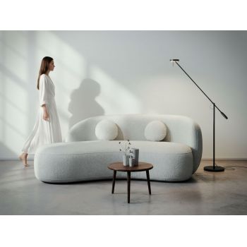 Canapea curbata Lunis crem