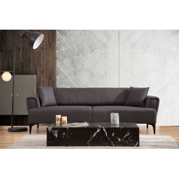 Canapea extensibila 3 locuri, Atelier del Sofa, 560ARE2241, Gri inchis